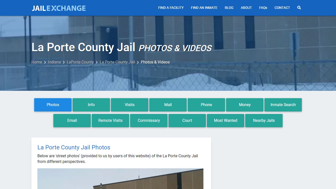 Photos & Videos - La Porte County Jail, IN - Jail Exchange